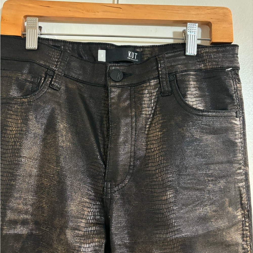 KUT-New-Connie Fab AB Ankle Skinny Bronze High Rise Jeans Skinny New Size: 8